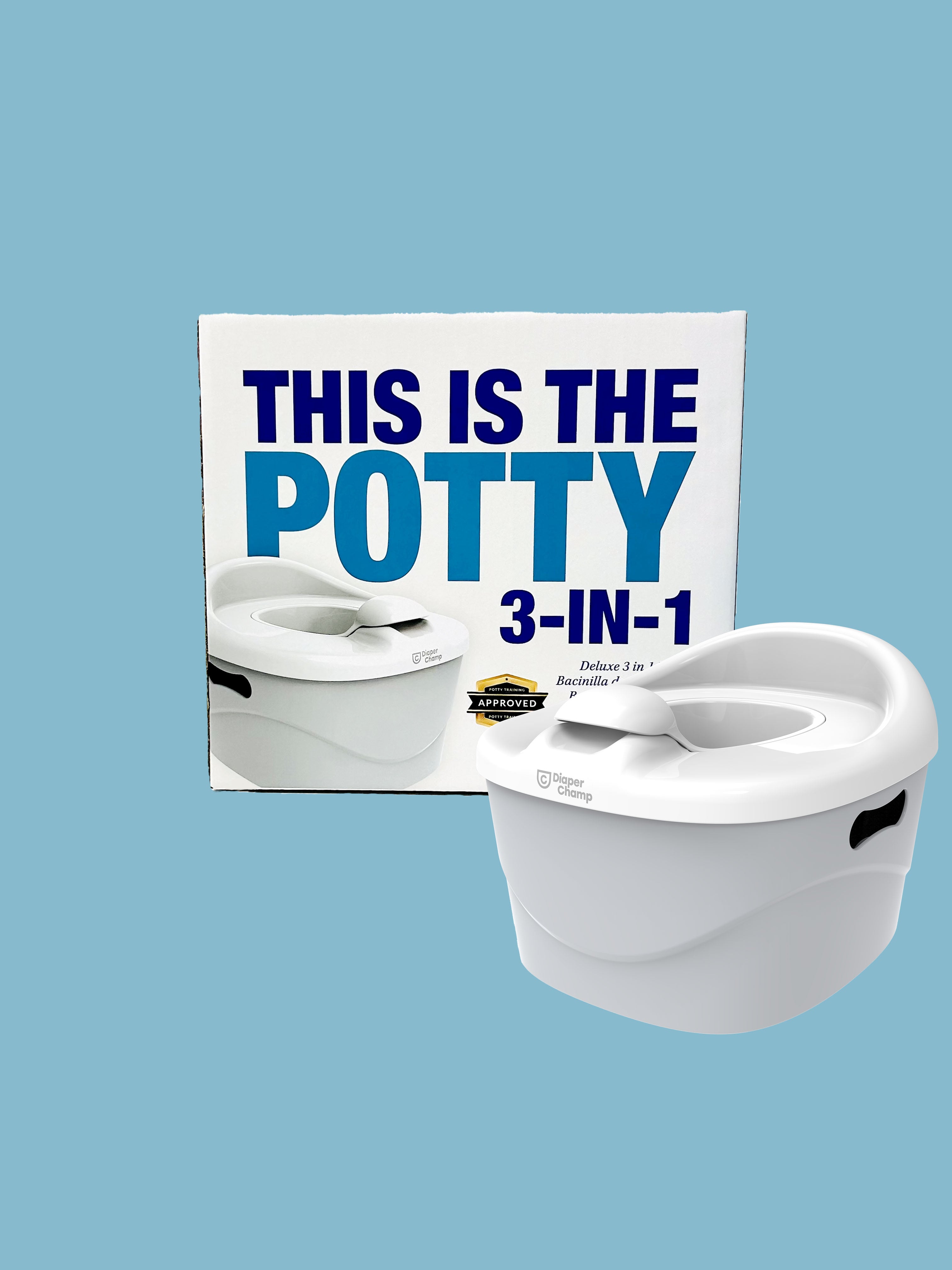 DiaperChamp 3-in-1 Potty - Clay Sand