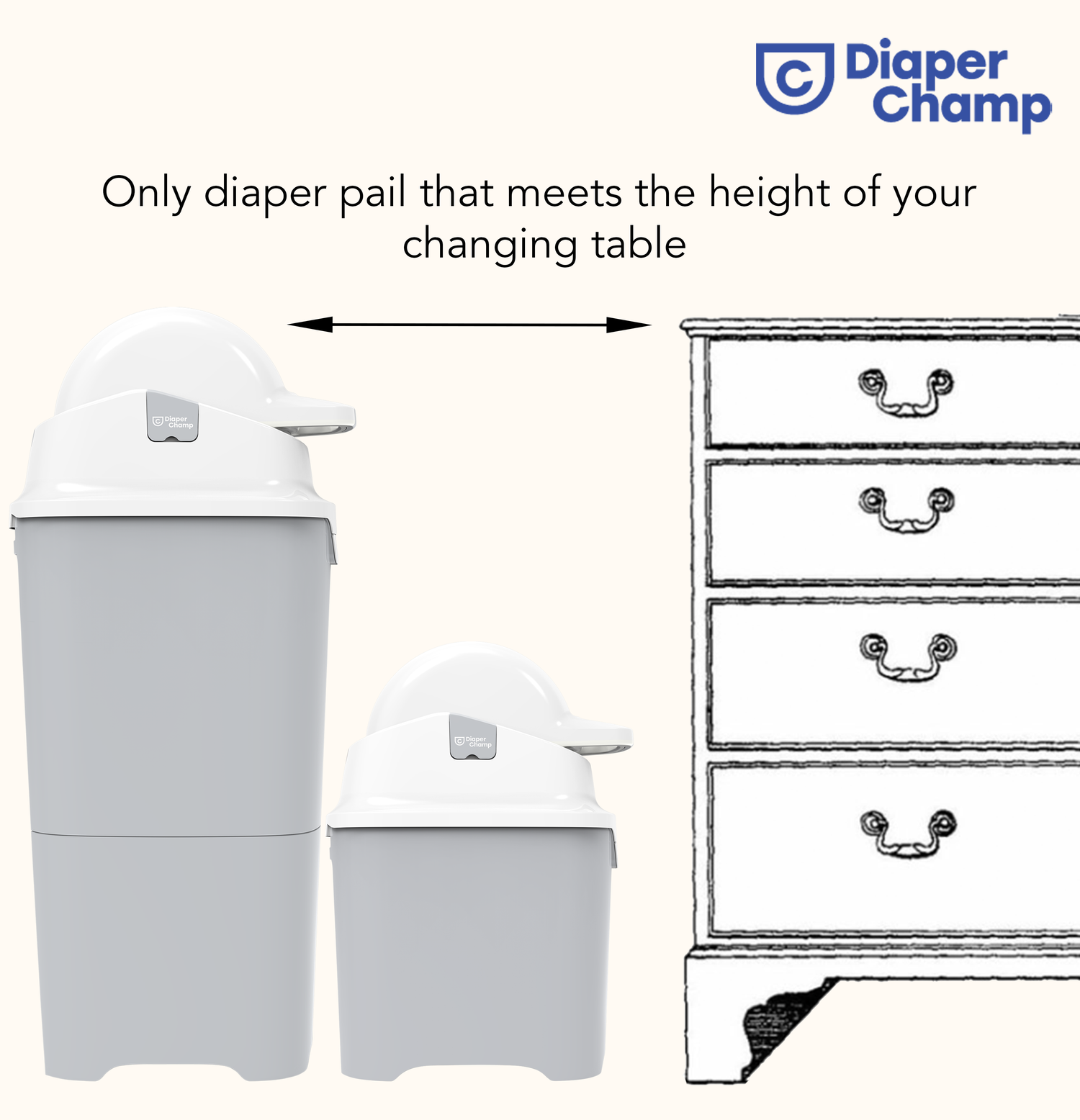 DiaperChamp ONE Maxi Clay Sand- 2-pack