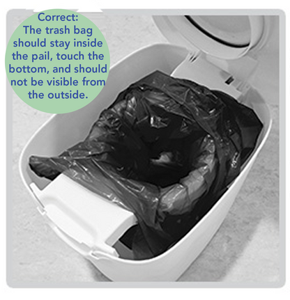 DiaperChamp ONE Handsfree Medium - Silver (incl. 10 ECO BAGS for free)