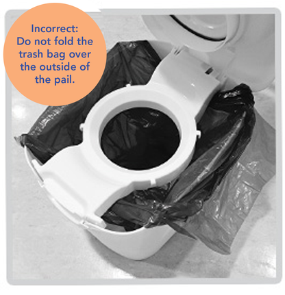 DiaperChamp ONE Handsfree Medium - Silver (incl. 10 ECO BAGS for free)