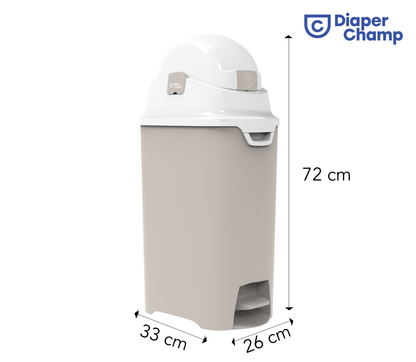 DiaperChamp ONE Handsfree Medium - Clay Sand  (incl. 10 ECO BAGS for free)